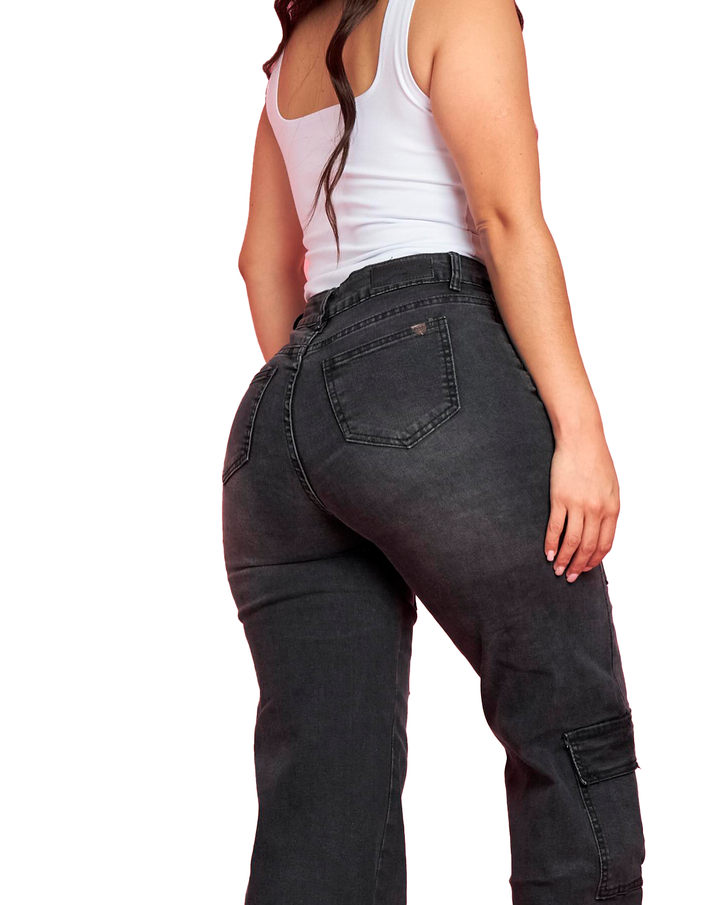 Jeans Cargo Gris