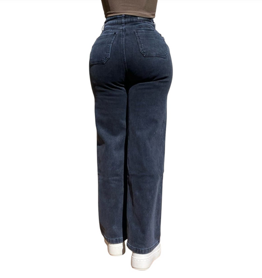 Jeans Wide con polar en su interior